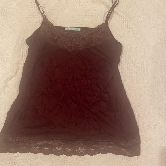 Maurices-Size XL tank-Lace detail-Wine/Navy/Gray - Picture 9 of 11